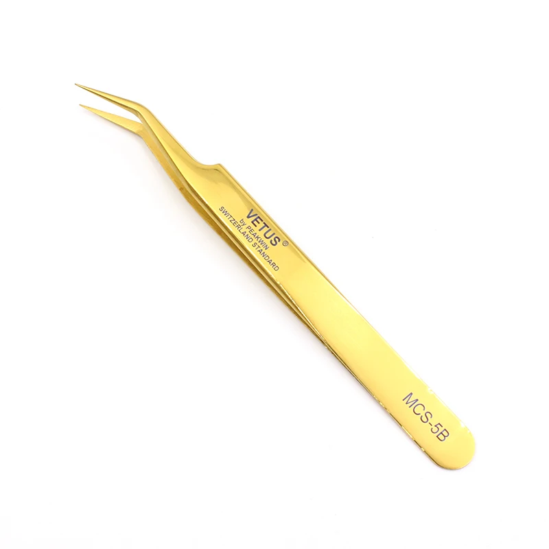 Vetus Original Pinzette im 5B-Stil, hyperfeine, säurebeständig, nicht magnetisch, ESD-Pinzette für Wimpernverlängerung, Nagelkunst – Detail 5