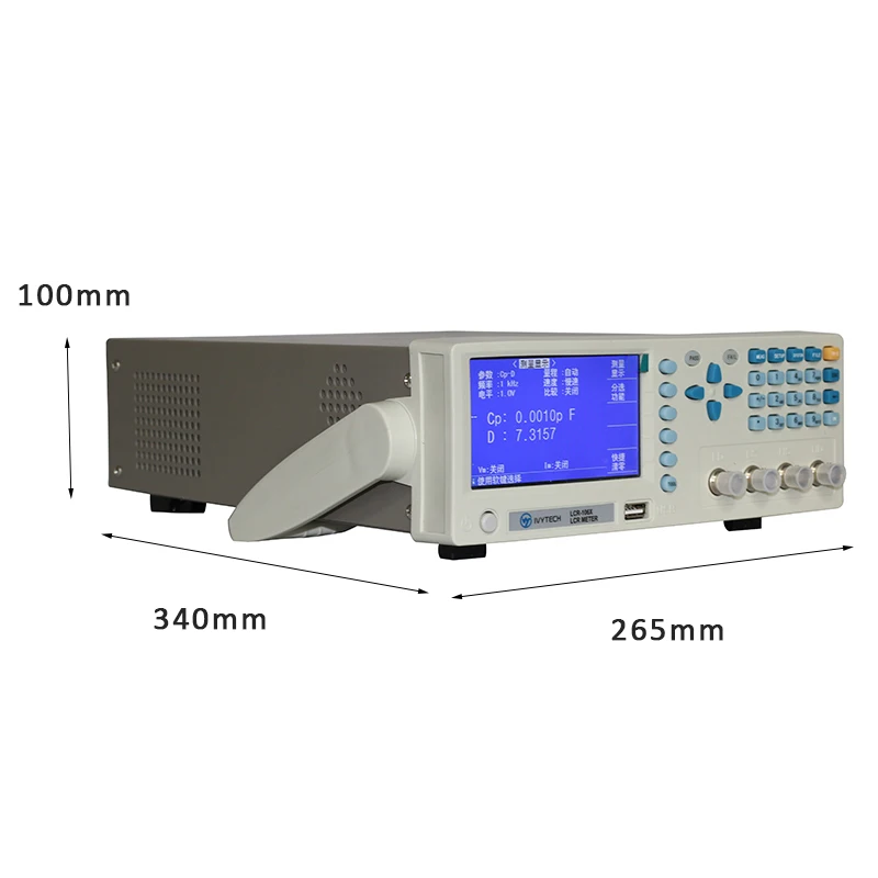 KUAIQU Digital LCR Meter 200KHz LCR-106X Digital Bridge Electronic Component Tester TFT Display 32-bit Core Processor Two Output