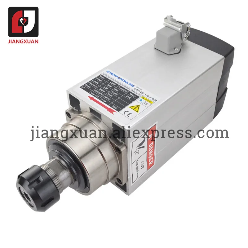 GDZ120X103 GDZ93X82 GDZ80F Air Cooled Spindle Motor 2.2kw 1.5kw 4.5kw 3.5kw ER20 ER25 for Engraving Router Milling Machine