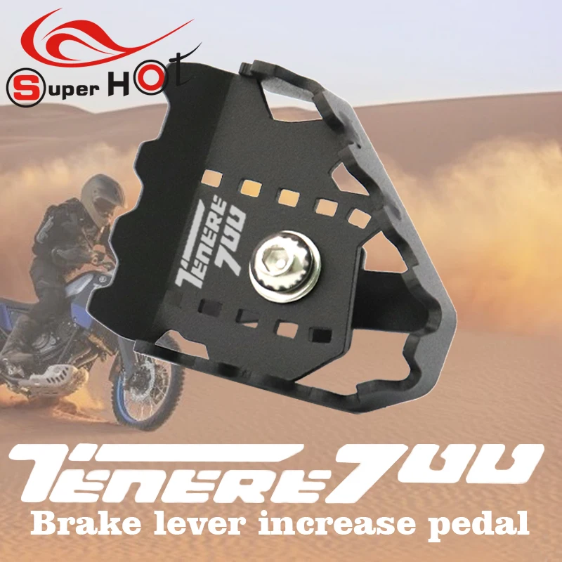 

For YAMAHA TENERE700 TENERE 700 T700 T7 19-21 Motorcycle Accessories Brake Lever Extension Pedal Step Tip Plate Enlarge Extender