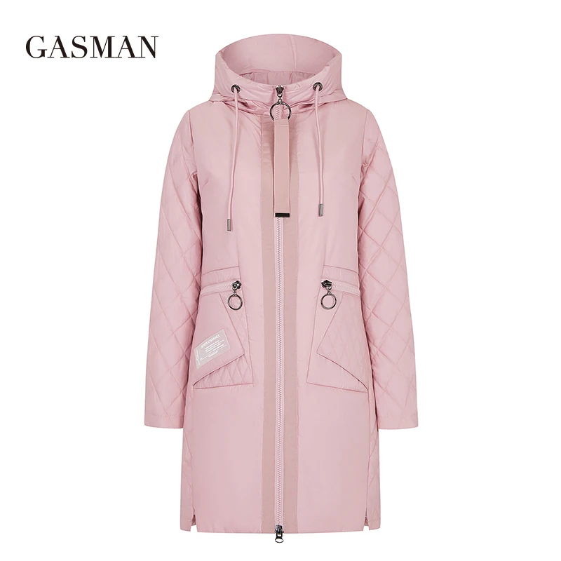 GASMAN 2022 New windproof down jacket coat Women hooded parka jacket autumn women fashion bio jackets Female thin puffer jackets