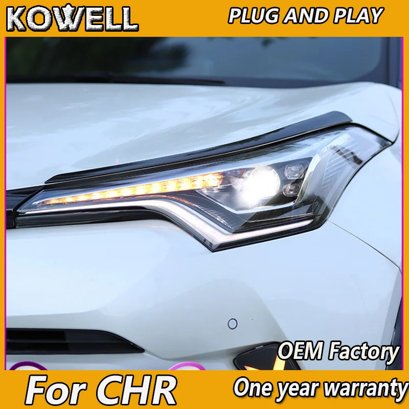 Car styling  Headlights For Toyota CH-R C-HR CHR 2017-2018 Led head lamp led DRL led dynamic Signal lights