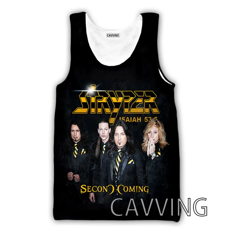 CAVVING 3D Printed  Stryper  Rock  Tank Tops Harajuku Vest  Summer  Undershirt  Shirts Streetwear for Men/women   V02