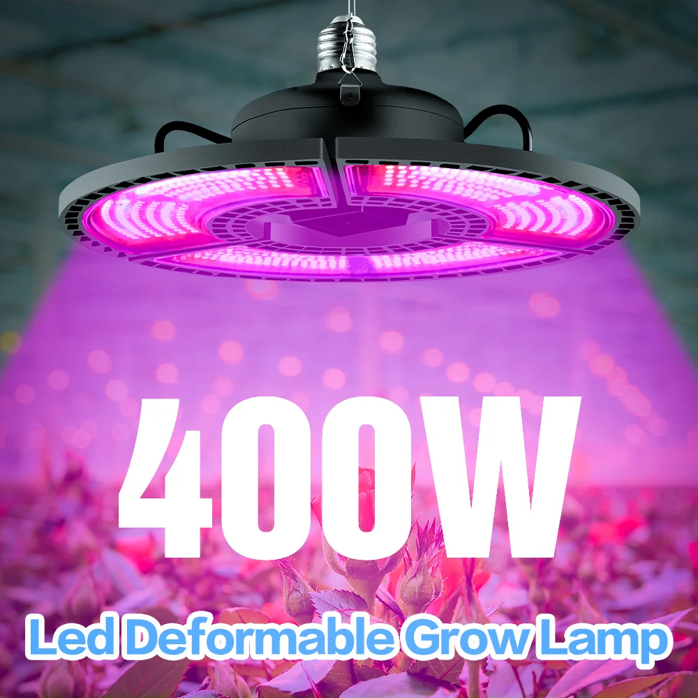 Interior e27 led 400w crescer painel de luz espectro completo phyto lâmpada para flores e26 lâmpada para plantas hidroponia led fitoamp crescer tenda