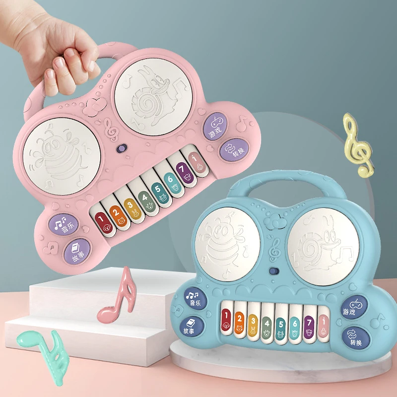 Instrumento Musical de juguete para bebé, Piano portátil, música de desarrollo, juguetes educativos de aprendizaje temprano para niños, regalos, gran oferta 2020