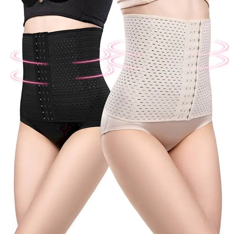 Women Corset Top Waist Trainer Sweat Band Hollow Abdomen Belt Postpartum Seal Body Shaper Female Belt Exercise Belt