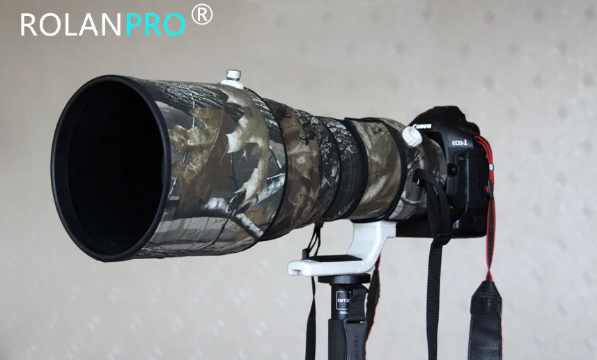 ROLANPRO Waterproof Lens Camouflage Coat Rain Cover For Canon EF 400mm F/2.8L II USM Lens Protective Case Guns Sleeve