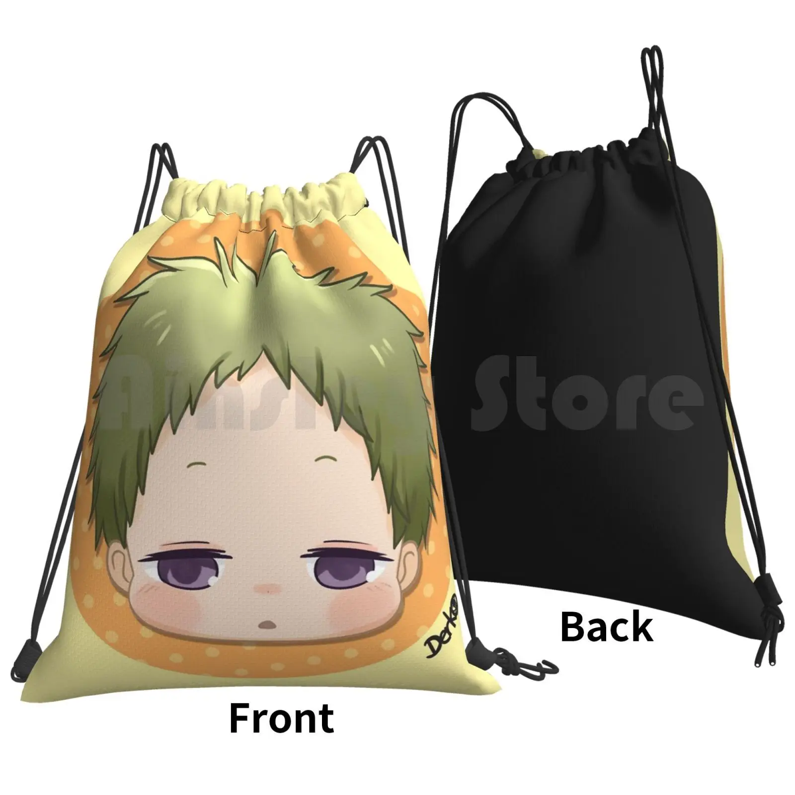 Baby Kotarou Backpack Drawstring Bags Gym Bag Waterproof Anime Cute Chibi Gakuen Babysitters School Babysitters Kotarou