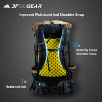 3F UL GEAR QIDIAN PRO Backpack 46+10L Ultralight 880g Outdoor Women/Men‘s Sport Bag Wear Resistant Waterproof Travel Camping Bag