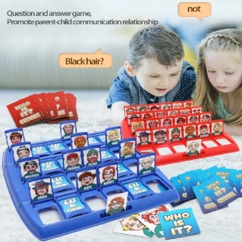 

Who Is It Classic Board Games Interactive Memory Training Kids Funny Family Guessing Toy Leisure Antistress Children Gift Party