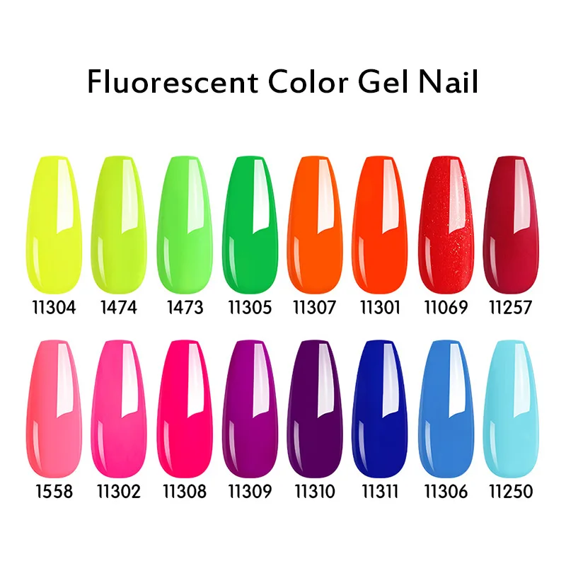 Arte Clavo Gel Nagellak Led Lamp Fluorescerende Kleur Manicure Matt Base Top Coat Losweken Semi Permanant Nail Gel vernissen