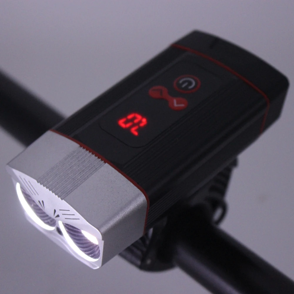 5200mAh Bicycle Lights USB Rechargeable T6 LED Headlight Outdoor Front Light Mountain Bike Waterproof Lamp Bike Light Accessorie