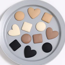 WFFNNKC 10Pcs Fashion Square Round Heart Geometric Resin Patch Women Earring Necklace Making Material DIY Hair Decoration Crafts