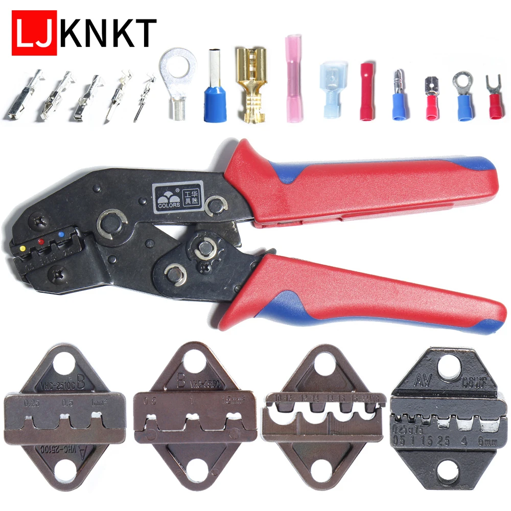 Cold pressing line clamp Naked Terminals Crimper Heat Connector Wire pliers Jaws Multitool fitter Crimping mini Hand Tools