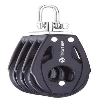 Marine Boat Yacht Sailboat Hardware 57mm 2 1/4 inch Triple Swivel Shacke Block Master BB-0505F