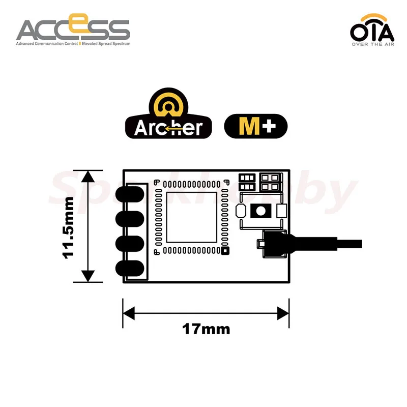 FrSky 2.4GHz Archer M+ AM+ Telemetry Mini Receiver ACCESS protocol With OTA 16/24 SBUS channels 500 to 600 meters RC FPV Drones