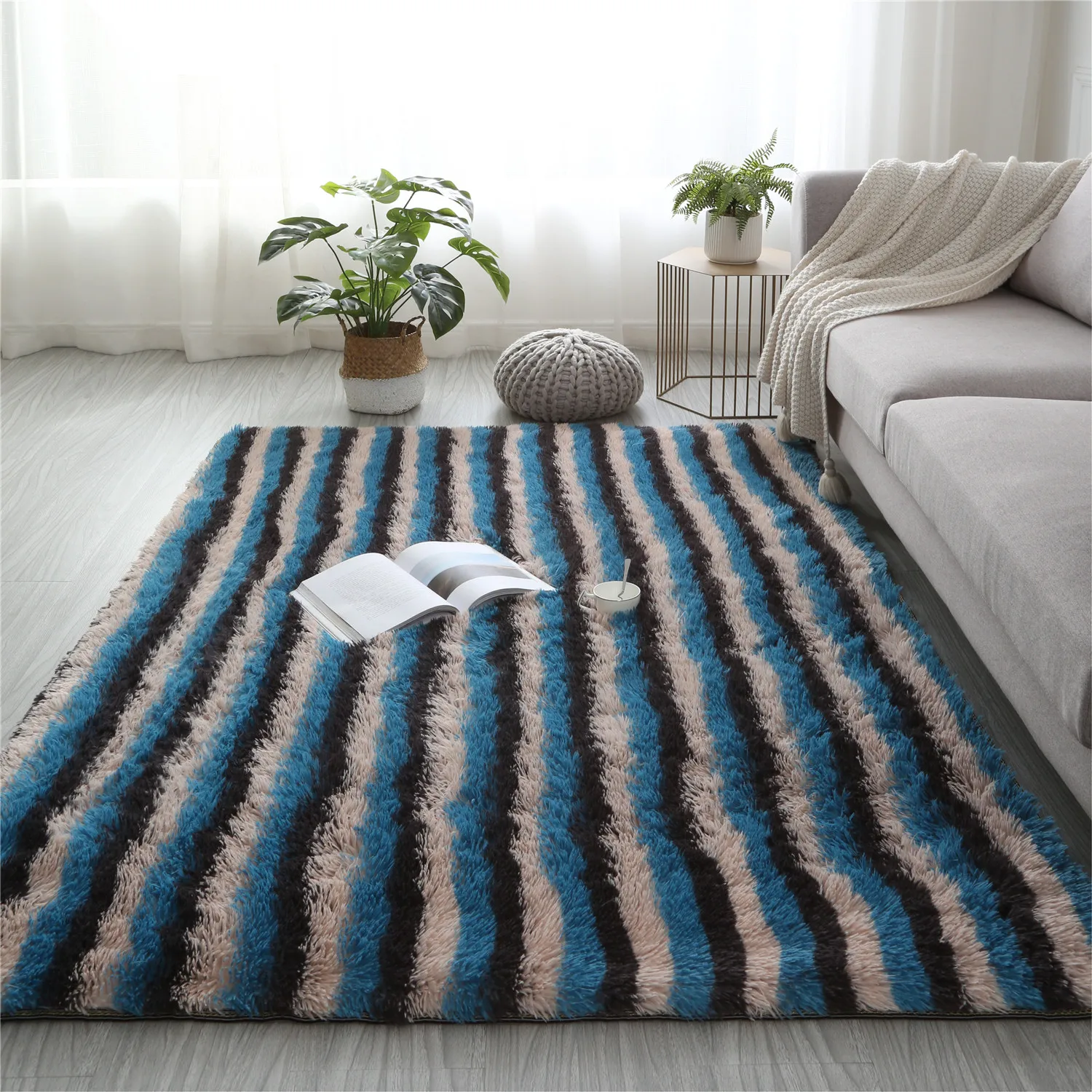 

Soft Marine Rug Colourful Fuzzy Area Rug Luxurious Plush Carpets for Kids Room Home Decor Carpet Living Room Carpet Nursery Rugs