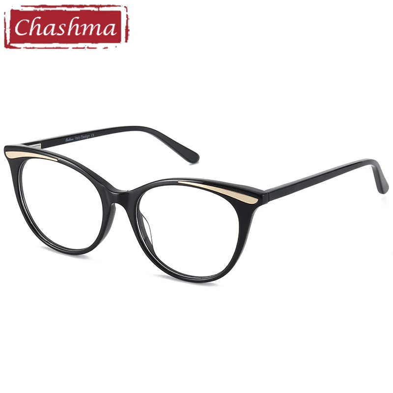 Chashma Prescription Cat Eye Glasses Women Acetate Spring Hinge Myopia Eyeglasses Frames for Progressive recipe Lenses Spectacle