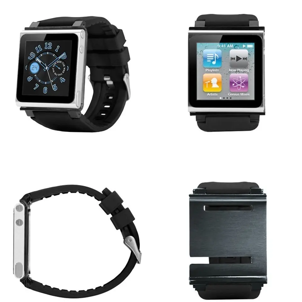 バッテリーOK iPod nano（第6世代）8GB レアな時計バンド付き 時計バンドApple iPod Nano第6世代、カバーケース、スポーツハンド