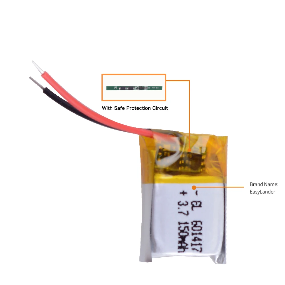 3 шт./лот 3,7 В 150 мАч 601417   Литий-ионная литий-полимерная аккумуляторная батарея для Mp4 DVD, электронной книги, Bluetooth-гарнитуры, наушников