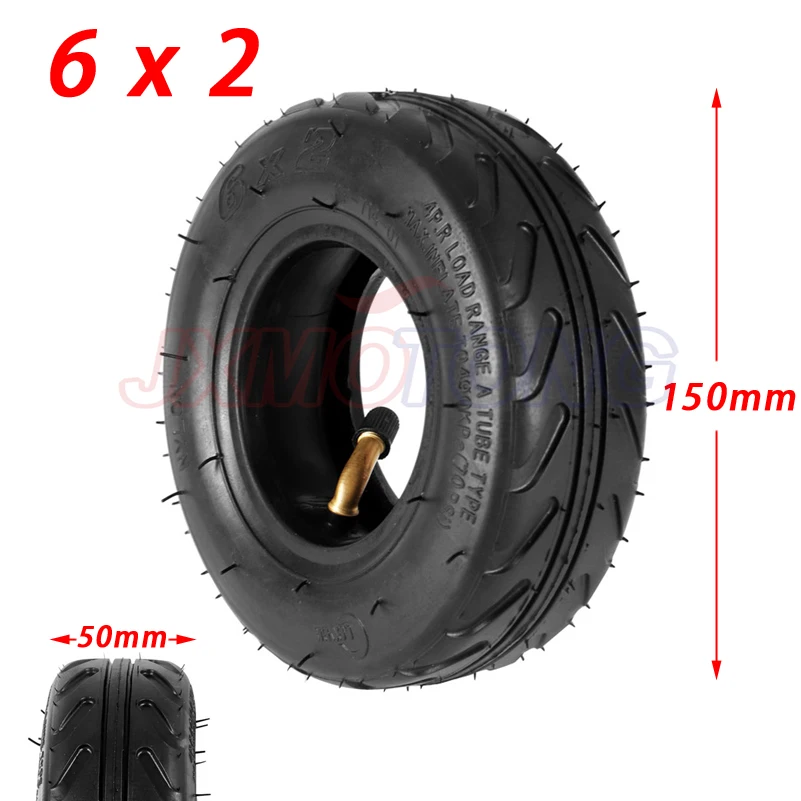 6X2 Inflation 6 Inch Inner and Outer Tire for Electric Scooter Wheel Chair 6X2 Pneumatic Tire