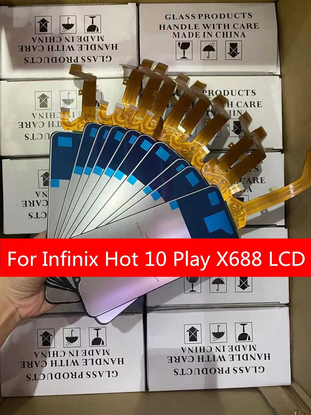 

Новый продукт с полным дигитайзером для Infinix Hot 10, ЖК-дисплей с сенсорным экраном для Infinix X688 X688C Display Pantalla