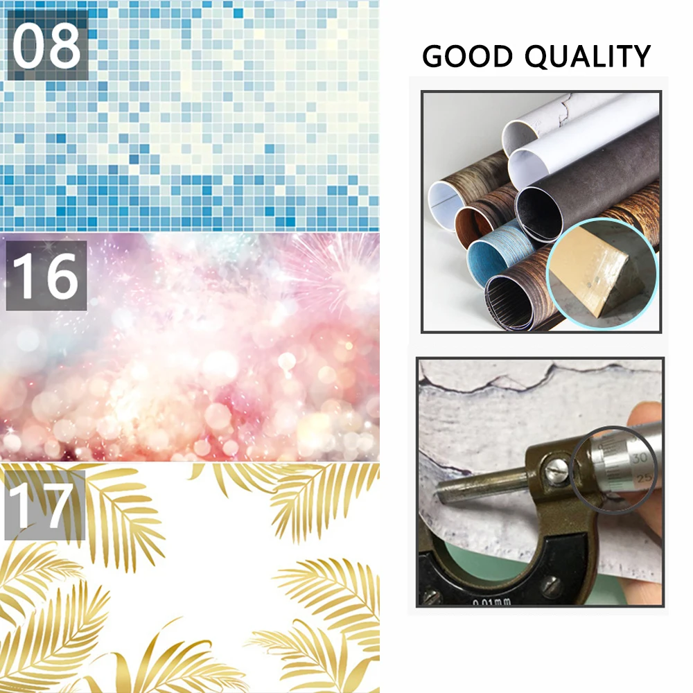 قطعة/المجموعة خلفية للصور 22.44 × 34.25 بوصة ، مجموعة من 3 ، خلفية للطعام على الوجهين للتصوير الفوتوغرافي