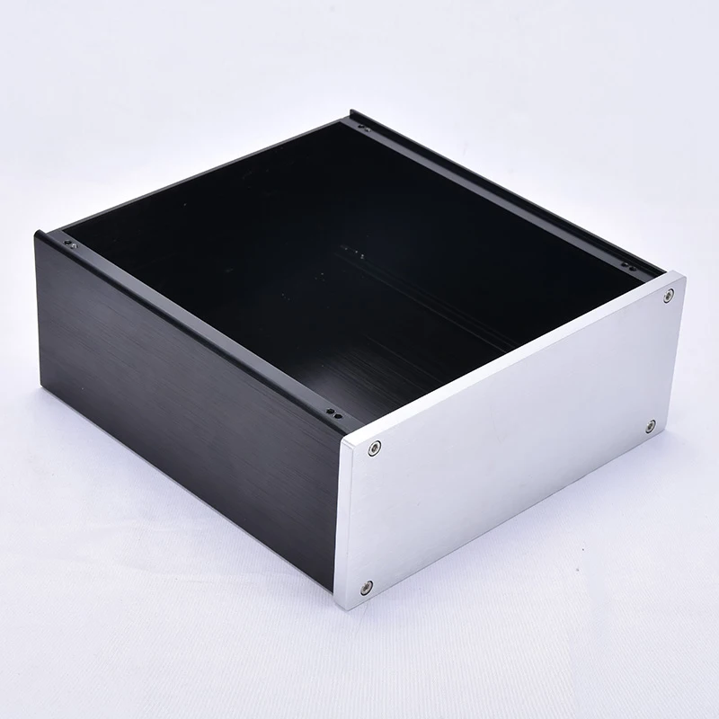 

KYYSLB 219.5*90*228mm Full Aluminum Amplifier Chassis Box DIY Enclosure JC229 Short Blank Version Front Chassis Amplifier Case