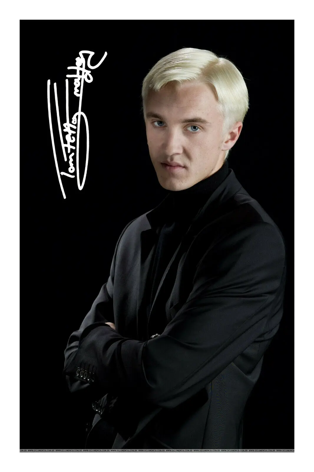 Tom Felton Draco Malfoy Movie Signed Art Silk Poster Print 24x36inch