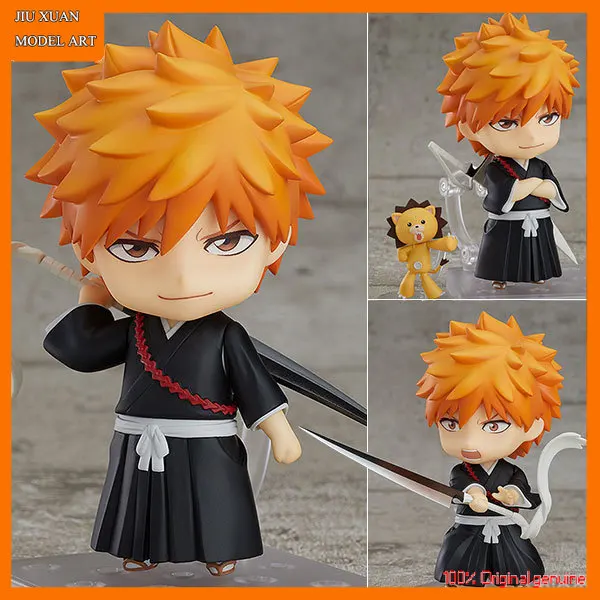 

100% Original: Anime BLEACH Kurosaki ichigo Q version figma PVC Action Figure Anime Figure Model Toys Figure Doll Gift