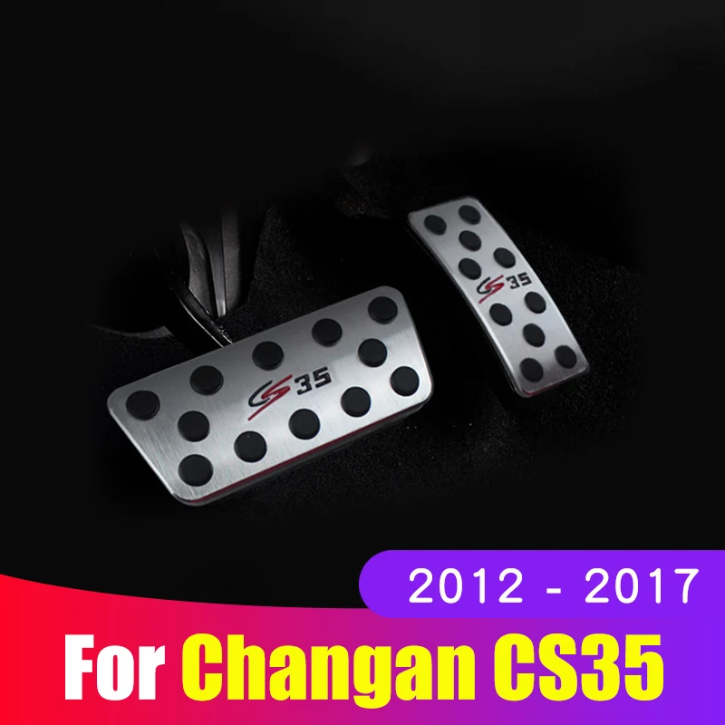 Car pedal cover Accelerator brake Clutch pedal Cover Non-Drilling Interior Refit For Changan CS35 2012 2013 2014 2015 2016 2017