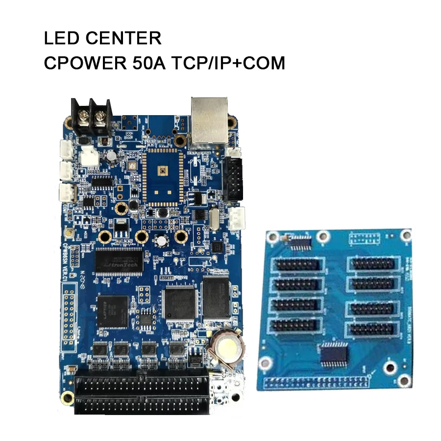 

C-Power 50A (TCP/IP and COM version) HUB75 interface, gray scale color RGB video led screen controller mother board