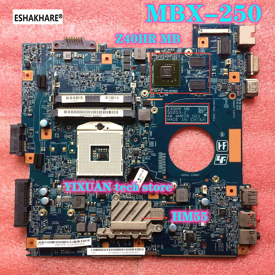 

A18296588 FOR Para Sony VPC-EG MBX-250 Motherboard com N12M-GS2-S-A1 48.4MP06.021 100% test work