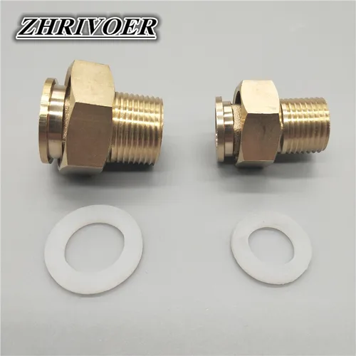 Imagen 2 del producto 1/2 ""3/4"" BSP macho a 3/4 ""1"" BSP hilo femenino adaptador de instalación de tuberías de latón conector acoplador para medidor de agua