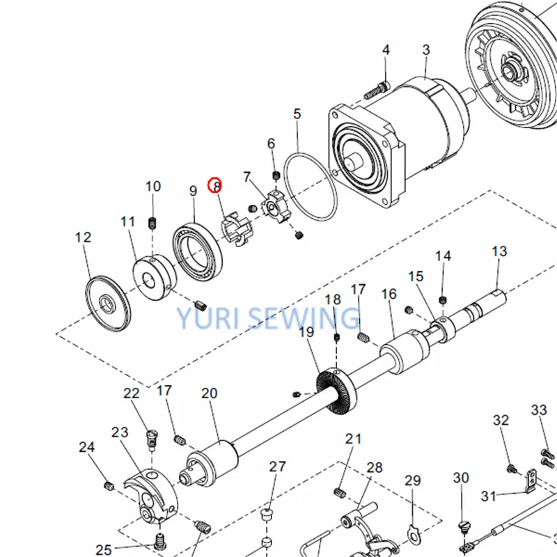 ZOJE ZJ9703/9701/9700/0303/2500A control motor washer blue rubber coupling 10008909/270GK101 industrial sewing machine parts