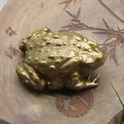 Vintage Copper Animal Toad Statue Heavy Brass Miniature Figurines Office Desk Ornament Home Decoraion Accessories Lucky Tea Pets