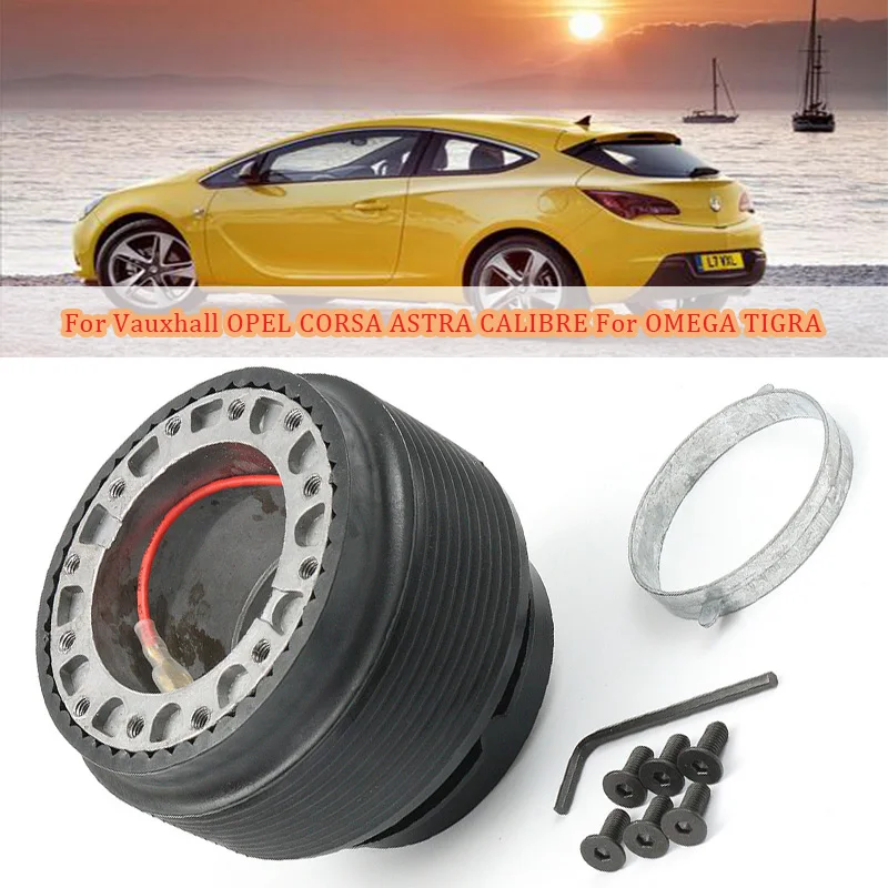 Steering Wheel-shaped Racing kit Quick Release Adapter Snap Off Boss For Vauxhall Opel Corsa Astra Omega Tigra Caliber