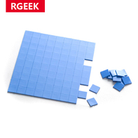 RGEEK Blue 10mm*10mm*1mm 2mm 3mm GPU CPU Heatsink Cooling Conductive Silicone Pad Thermal Pad, cutting and whole