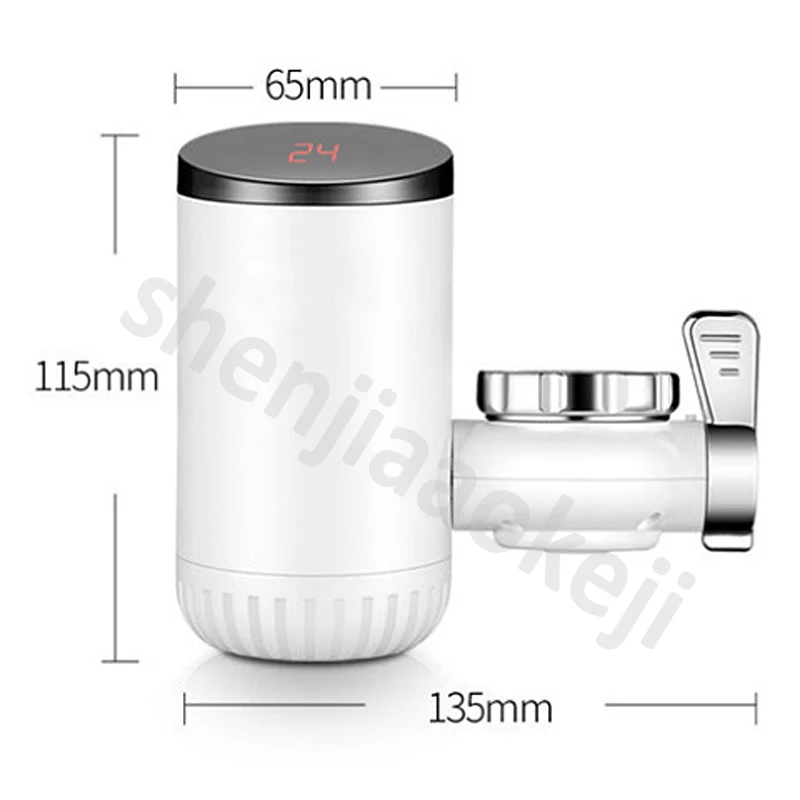 Nước Điện Tách Làm Nóng Trực Tiếp Miễn Phí Lắp Đặt Máy Nước Nóng Màn Hình Hiển Thị Kỹ Thuật Số Chống Khô Máy Nước Nóng 3000W 220V