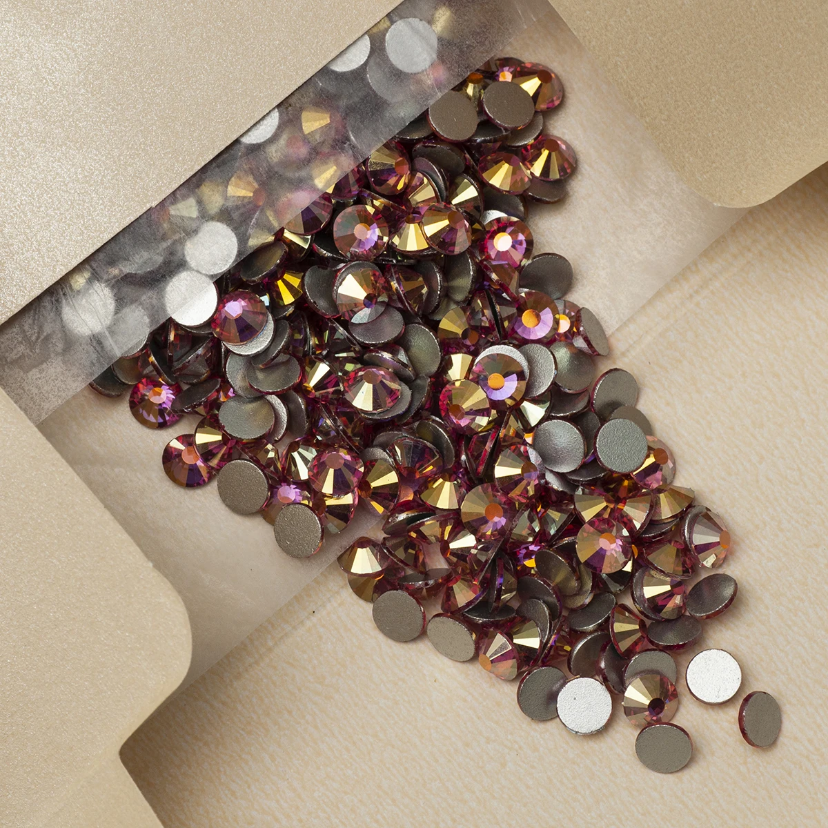 YANRUO 2058NoHF Alle Farben SS16-SS30 Nicht Heißfixierbare Näh-Strasssteine aus Glas-Kristall 3D Nagelkunst-Strasssteine für Kleider und Kleidung – Detail 22
