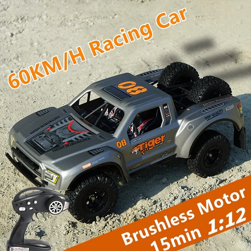 Professional High-Speed Brushless RC Racing Car 60KM/H Speed Waterproof ESC Remote Control Off-Road Vehicle Electric Model Toys