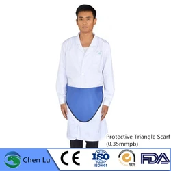 Genuine adult gonadal radiological protection 0.35mmpb lead half apron x-ray radiation protective lead triangle scarf