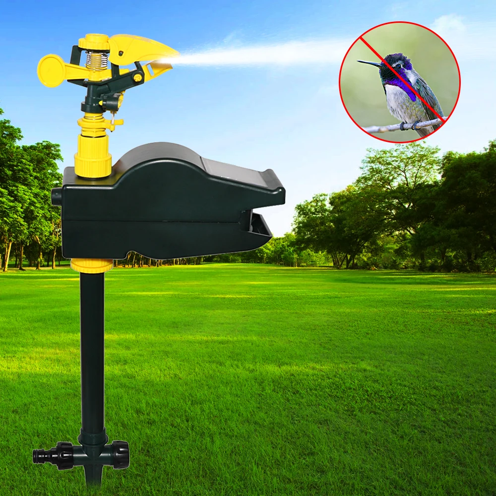 

Solar Motion Activated Powerful Eco-friendly Jet Spray Animal Repeller Garden Pest Control Repellent for Garden Lawn#31004