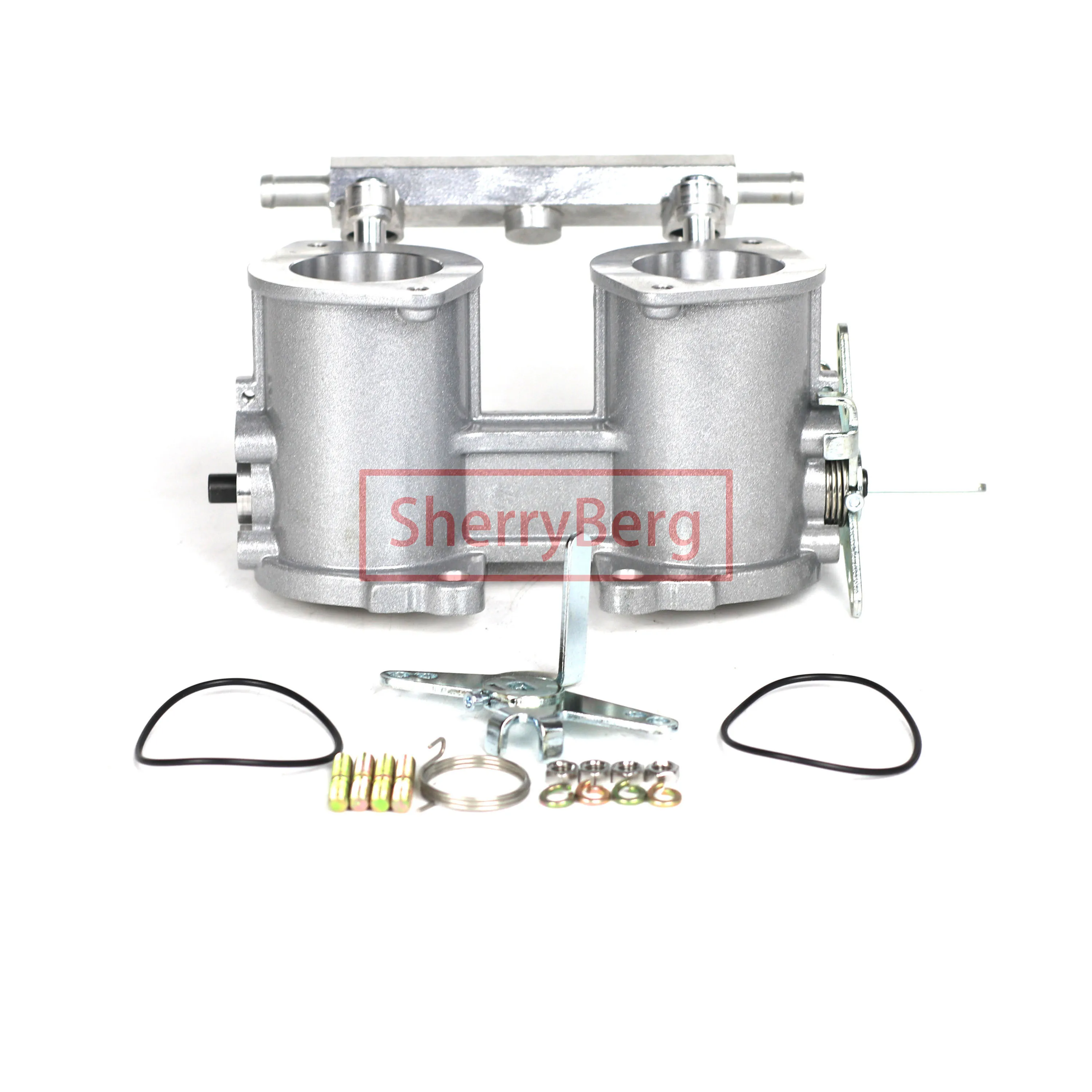 SherryBerg 42MM 42IDF TBS Throttle Bodies For Jenvey 42 IDF Style Carb 84mm Height TFP42I 42mm Rep. Weber & Dellorto W Fuel Rail