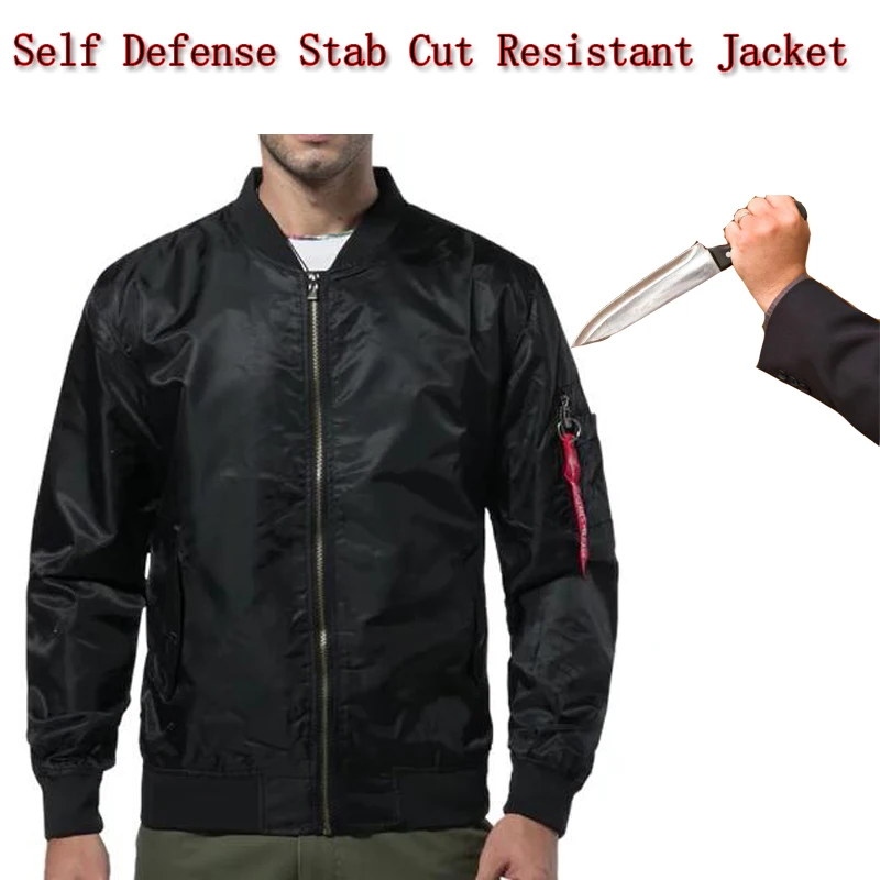 Self Defense Stab Anti Cut Jacket Autumn Winter Sports Invisible Soft Anti-Hacking Safety Fbi Police Protective Clothing M-6XL