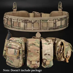 Tactical Waist Belt Water Resistant Adjustable Training Waistband Support For Molle System