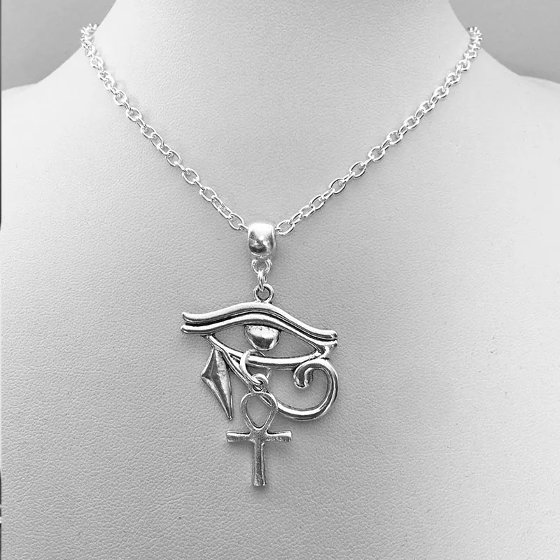 Statement pentacle Gothic rosary necklace