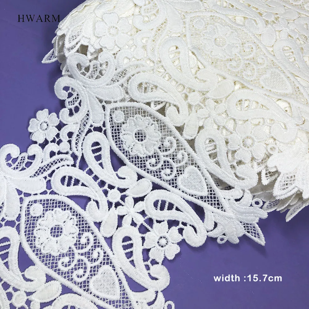 10yard Off White Craft Lace Dress Accessories Needlework Sewing Trim Hollow Out Single Side Wide Bar Code Hot Selling Milk Silk