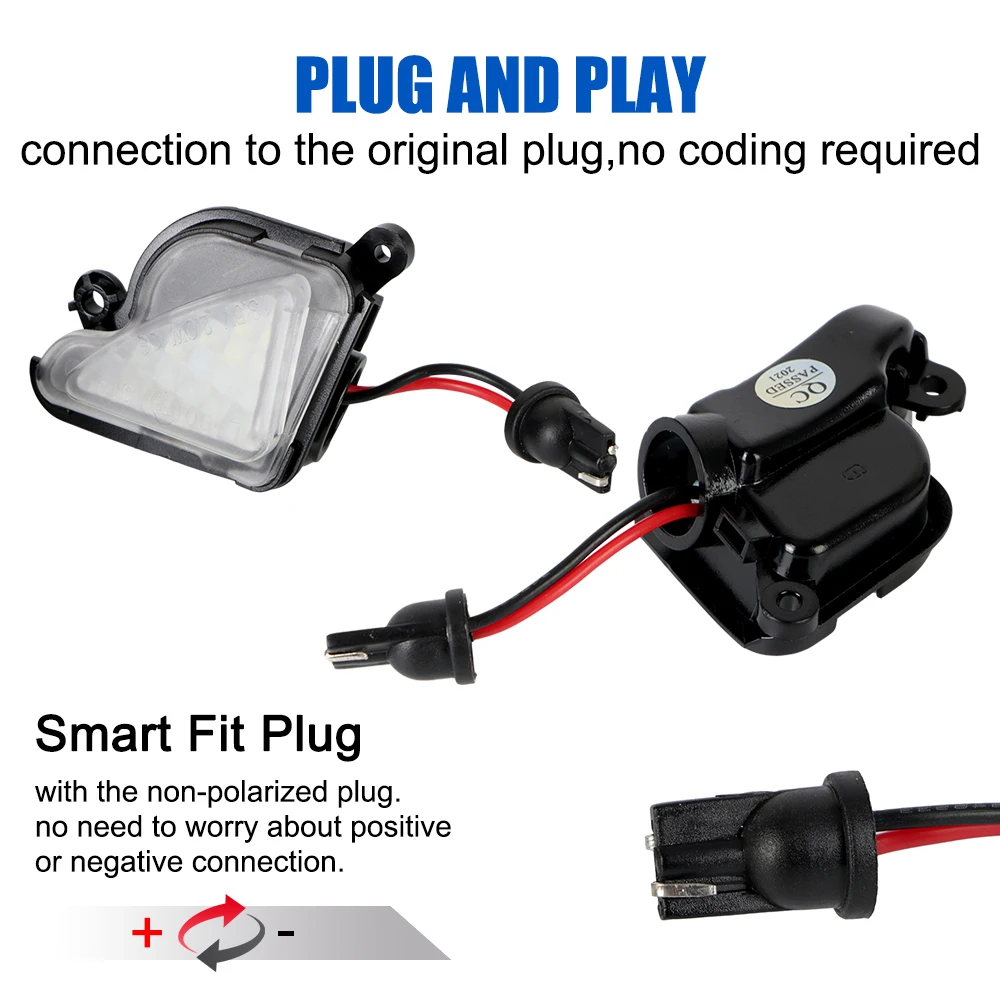 Luci di via per auto 12V lampade a LED Puddle Canbus sotto specchietto retrovisore accessori automobilistici per Skoda Octavia 2 3 superba