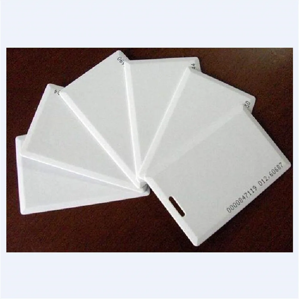 

1000pcs thick 125KHz rfid EM4100 TK4100 rfid id Card read only Access Control System hotel card EM4100 ID card